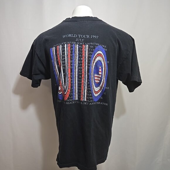 VTG The Who 1997 US Concert Tour Single Stitch Tee Shirt Adult Size XL Dates - Picture 3 of 9